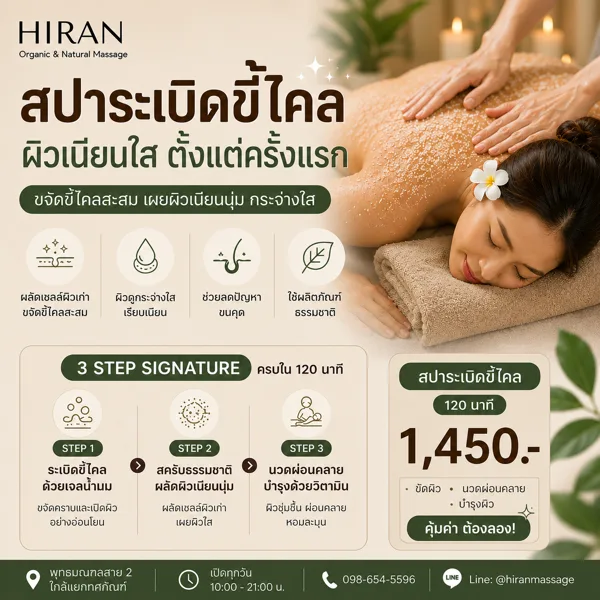 สปาระเบิดขี้ไคล คืออะไร? เห็นผลจริงมั้ย?